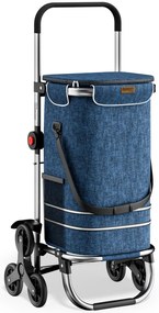 Monzana Torba na zakupy na kółkach do schodów COMFORT, 50l, niebieska