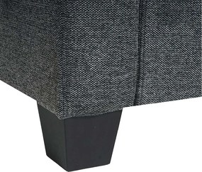 Modułowa sofa 3-osobowa Moncalieri,  antracytowo-szara, bez podłokietników