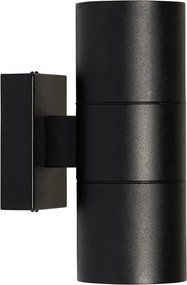Nowoczesna lampa ścienna zewnętrzna czarna 2-światłowa AR70 IP44 - Duo