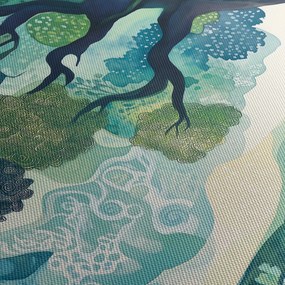 Obraz – Zielona korona drzewa życia (125x70 cm)