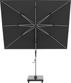 HYPERION 330 x 240 PRESTIGE - luksusowy huśtawkowy parasol ogrodowy z bocznym drążkiem : Kolor parasola - Czarny