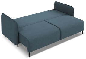 Niebieska rozkładana/ze schowkiem sofa 226 cm Luana – Makamii