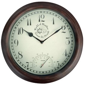 Zegar ogrodowy z termometrem Esschert Design Time