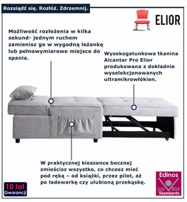 Nowoczesny fotel popielaty wielofunkcyjny N9-F80