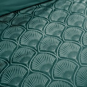 Zielona pościel dwuosobowa 200x200 cm Art Deco Pearl – Catherine Lansfield