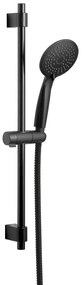 Czarny zestaw prysznicowy ze stali nierdzewnej 66 cm Young – Wenko