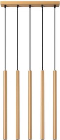 Złota lampa wisząca sople nad wyspę - A381 E9-R60