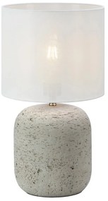 Szara lampa stołowa z tekstylnym kloszem (wysokość 44 cm) Montagna – Markslöjd