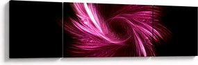 Obraz - różowa abstrakcja (170x50 cm)