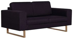 Elegancka dwuosobowa sofa Ladi 2X - czarna