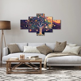 Obraz – Fioletowe drzewo pełne energii (125x70 cm)