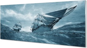 Szklany Panel Statek podczas Sztormu