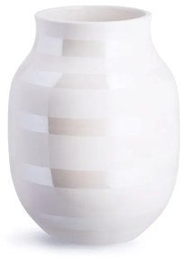 Biały kamionkowy wazon Kähler Design Omaggio, wys. 20 cm