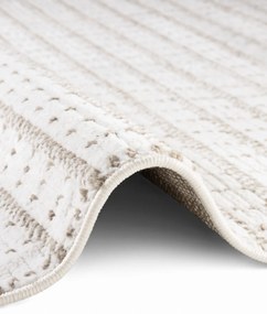 Dywan nowoczesny Jacky Kratka kremowo-beżowy 200 cm x 280 cm