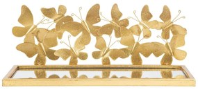 Szafka nocna w kolorze złota Butterfly – Mauro Ferretti