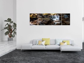Obraz skalistego strumienia (170x50 cm)