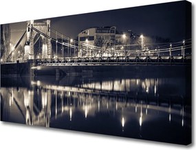 Obraz na płótnie Konstrukcja Stalowego Mostu