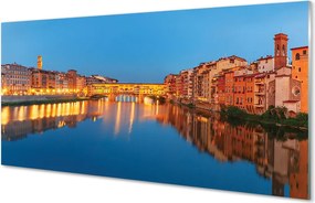 Panel szklany do Kuchni Nocne Mosty we Włoszech