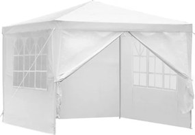Pawilon ogrodowy handlowy 3x3 m - 4 ścianki, okna, biały