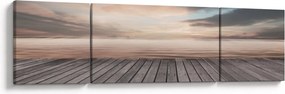 Obraz - Molo o zachodzie słońca (170x50 cm)