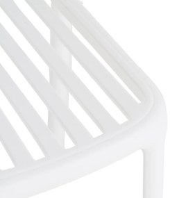 Białe plastikowe krzesło Alia – Ixia
