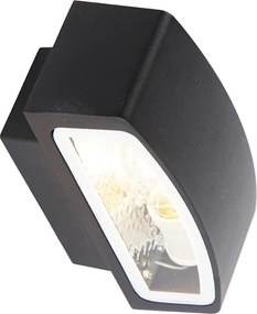 Nowoczesna lampa ścienna zewnętrzna czarna IP44 - Latina