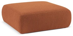 Brązowy puf z materiału bouclé Molino – Micadoni Home