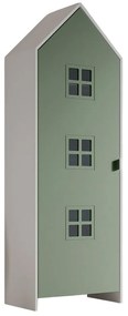 Biała/zielona szafa dziecięca 58x172x37 cm Casami Bruges – Vipack