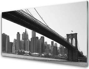 Szkło Ozdobne do Kuchni Miejski Most Nad Kanałem