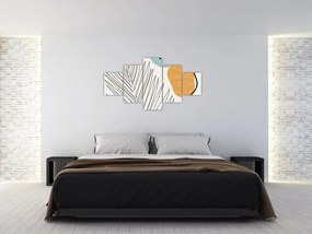 Obraz - ilustracja liścia (125x70 cm)