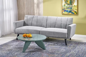 Sofa rozkładana LARIX szara  HALMAR
