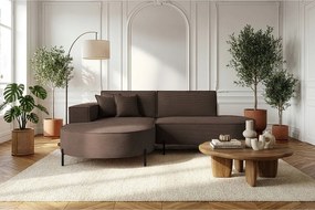 Narożnik Parma Studio Hills, tkanina Poso, lewy, brązowy (06)