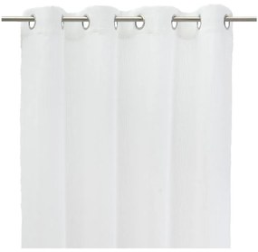 Biała firanka z mieszanki lnu 140x260 cm Fifties – Casa Selección