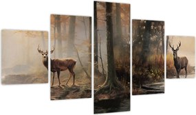 Obraz - Obraz dzikiej przyrody w stylu vintage (125x70 cm)