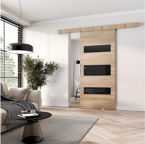 MINIO go for it, Drzwi przesuwne wewnętrzne CLEAN D 106 cm  w kolorze dąb sonoma