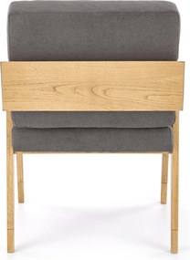 Fotel wypoczynkowy Freedom na dębowym stelażu