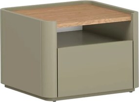 Szafka nocna Elivo 50 cm z szufladą - eukaliptus / dąb baltic dune