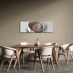 Obraz - Złota perła (z zegarem) (90x30 cm)