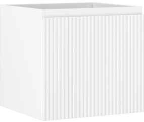 Mexen Rivel szafka łazienkowa podumywalkowa 50 cm, 1 szuflada, ryflowana , biała mat - 91A20-05047-1-BF01