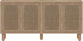 Komoda – 150 cm x 73 cm x 36 cm – Dąb szafirowy – Płyta wiórowa pokryta melaminą