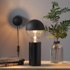 Czarna podstawa lampy 15 cm Tub – Star Trading