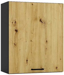 Szafka kuchenna wisząca 60 cm grafit + dąb artisan - Coleo 21X