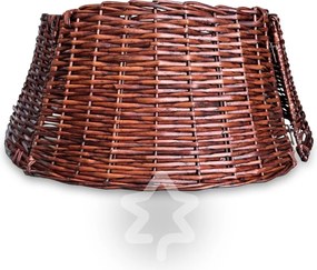 Brązowy kosz pod choinkę