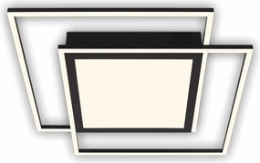 Brilo - Plafon LED 2xLED/16W/230V + LED/19W 51,5x51,5 cm czarny