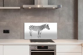 Szklany Panel Malowana zebra