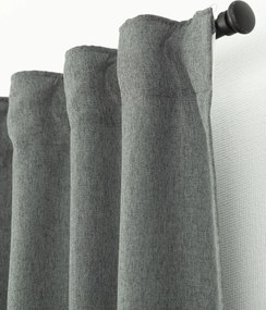 Zasłona BASIC na taśmie marszczącej 140x300cm szary denim 1 szt.