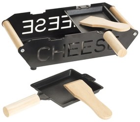 Zestaw do Raclette dla 2 osób, 23x10 cm, metalowy