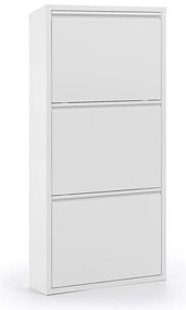 Biała metalowa uchylna szafka na buty 50x103x15 cm Ode – Kave Home