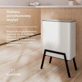 Klarstein Yuma kosz na śmieci, 30 l, kosz wewnętrzny, filtr zapachów, stojak