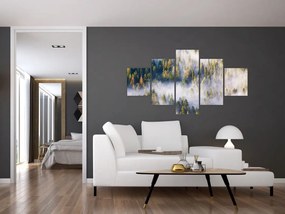 Obraz drzew we mgle (125x70 cm)